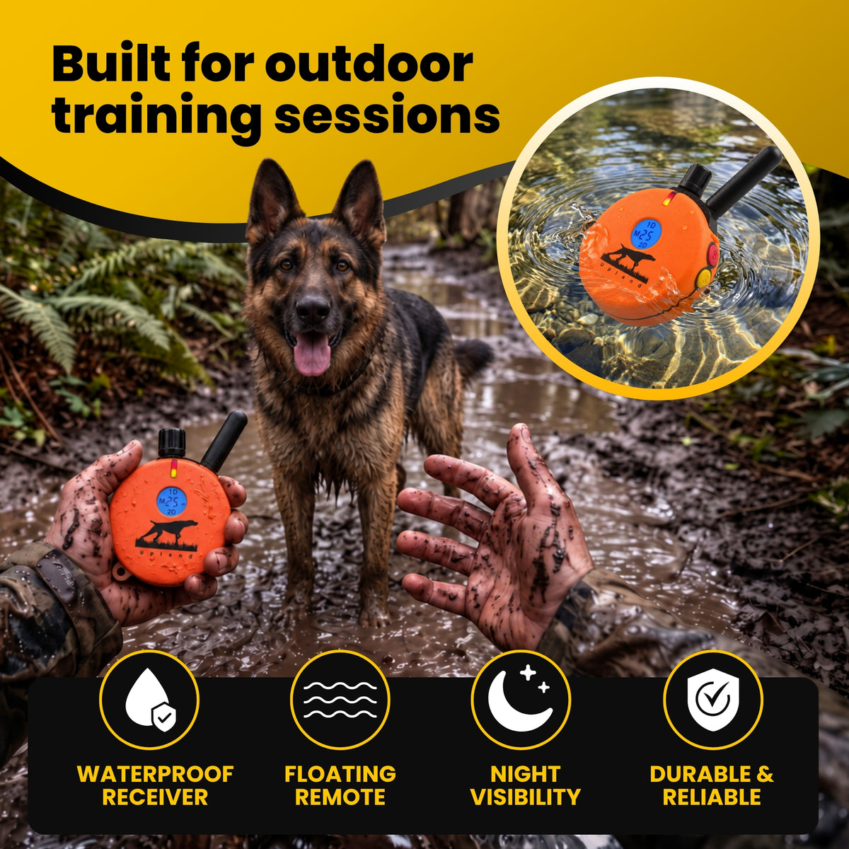 Upland Educator UL-1202 Remote Dog Training Collar Orange by E-Collar Technologies