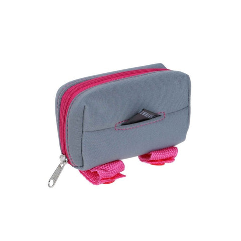 DOOG Walkie Pouch in Grey and Pink - Back Side