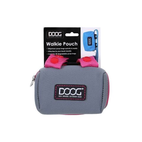 DOOG Walkie Pouch in Grey and Pink Box