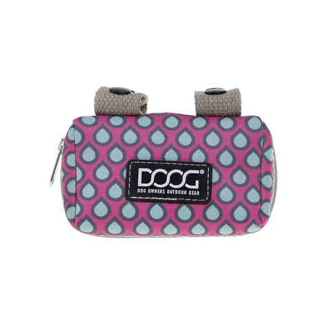 DOOG Walkie Pouch in Pink Teardrop Pattern