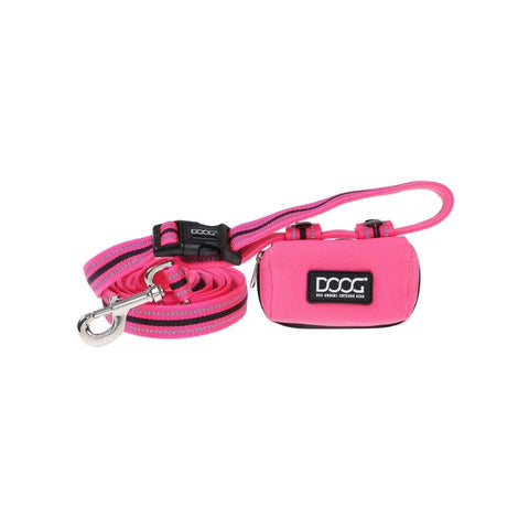 DOOG Walkie Pouch in Pink with Leash