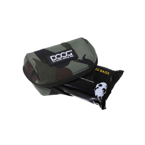 DOOG Walkie Pouch in Camo with Poop Bag