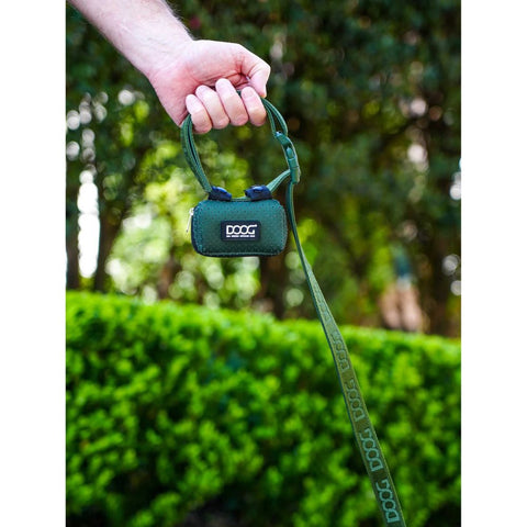 Green DOOG Neoprene Walkie Pouch with Leash