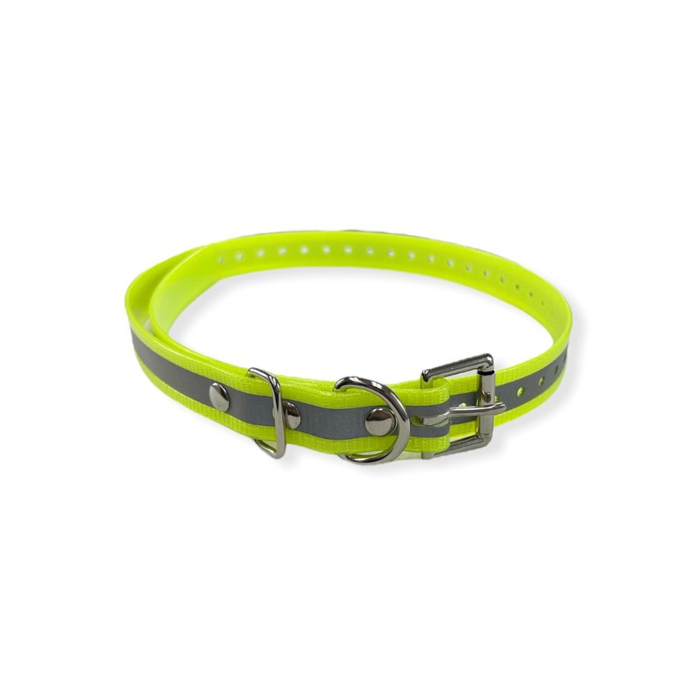 E-Collar Technologies - 3/4" Reflective Biothane Replacement Strap in Yellow