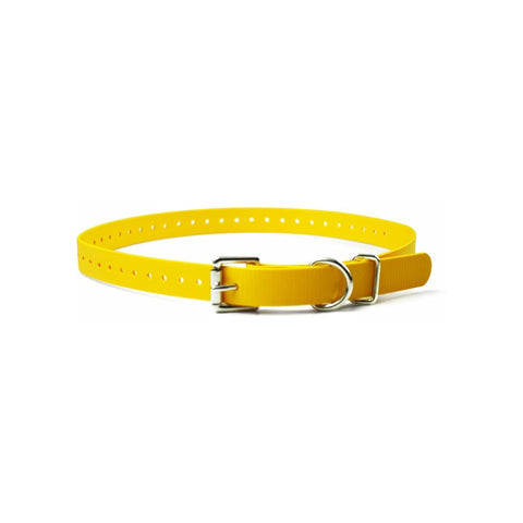 E-Collar Technologies 3/4" x 22.5" Biothane Strap in Yellow