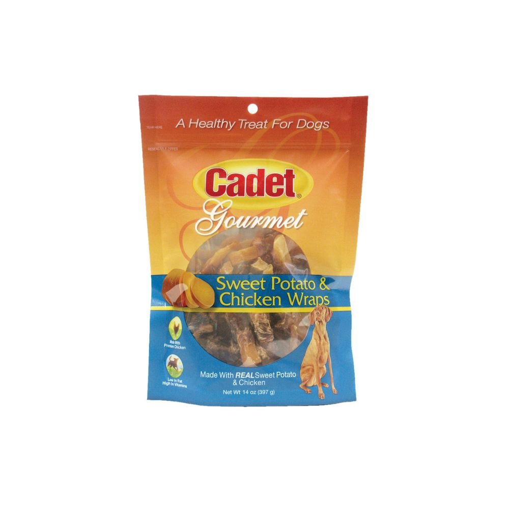 Cadet-Cadet - Premium Gourmet Chicken and Sweet Potato Wraps Treats - 14 ounces - Dog Treats