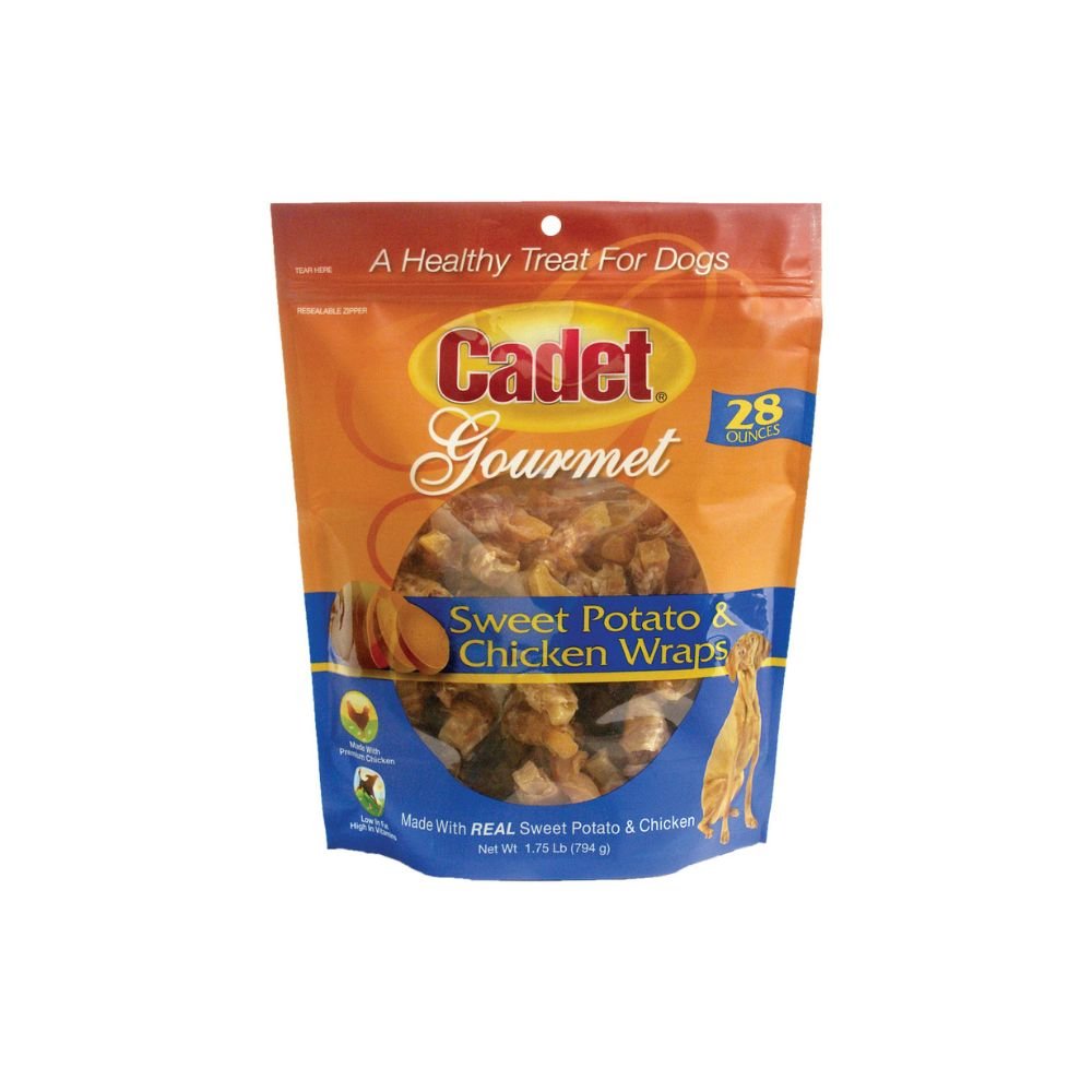 Cadet-Cadet - Premium Gourmet Chicken and Sweet Potato Wraps Treats - 28 ounces - Dog Treats