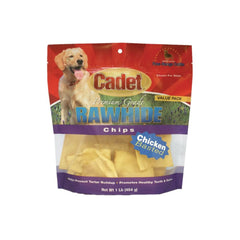 Cadet-Cadet - Rawhide Chips Chicken Basted - 1 pound - Dog Treats