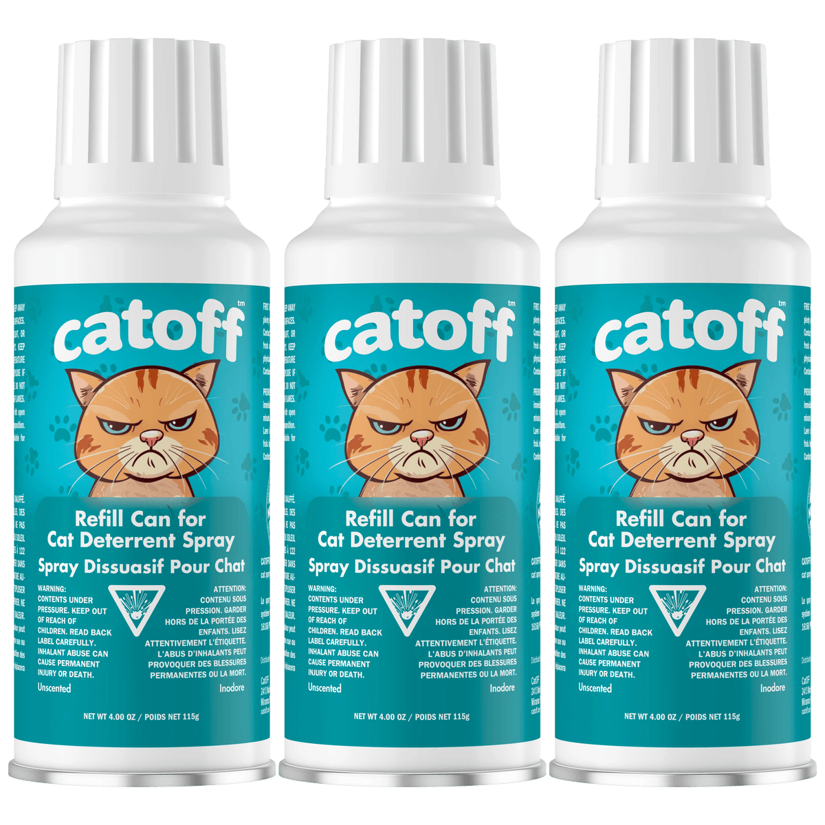 CatOff-CatOff™ Cat Deterrent Spray Refill Can 115ml