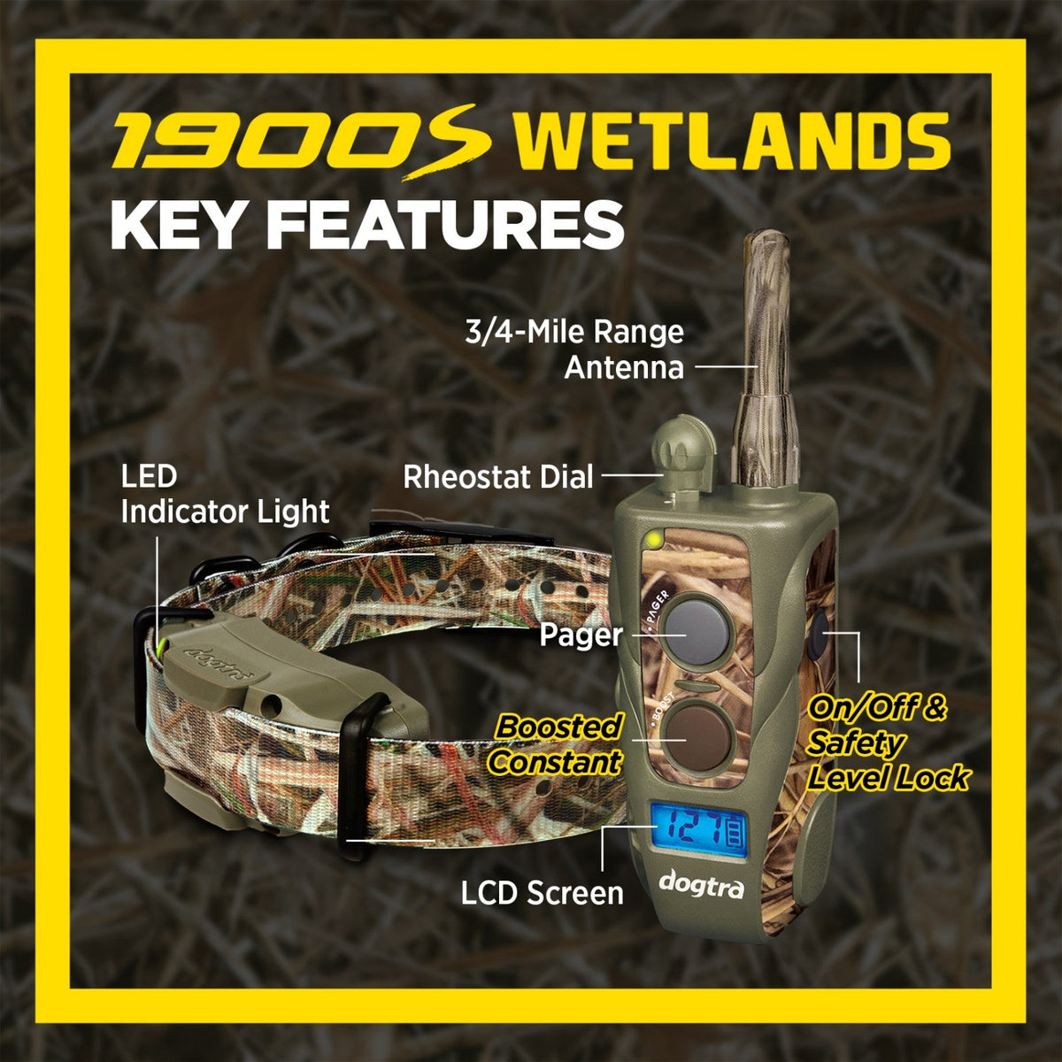 Dogtra-Dogtra - 1900S Wetlands Boost & Lock - 3/4 Mile - Remote Training Collar