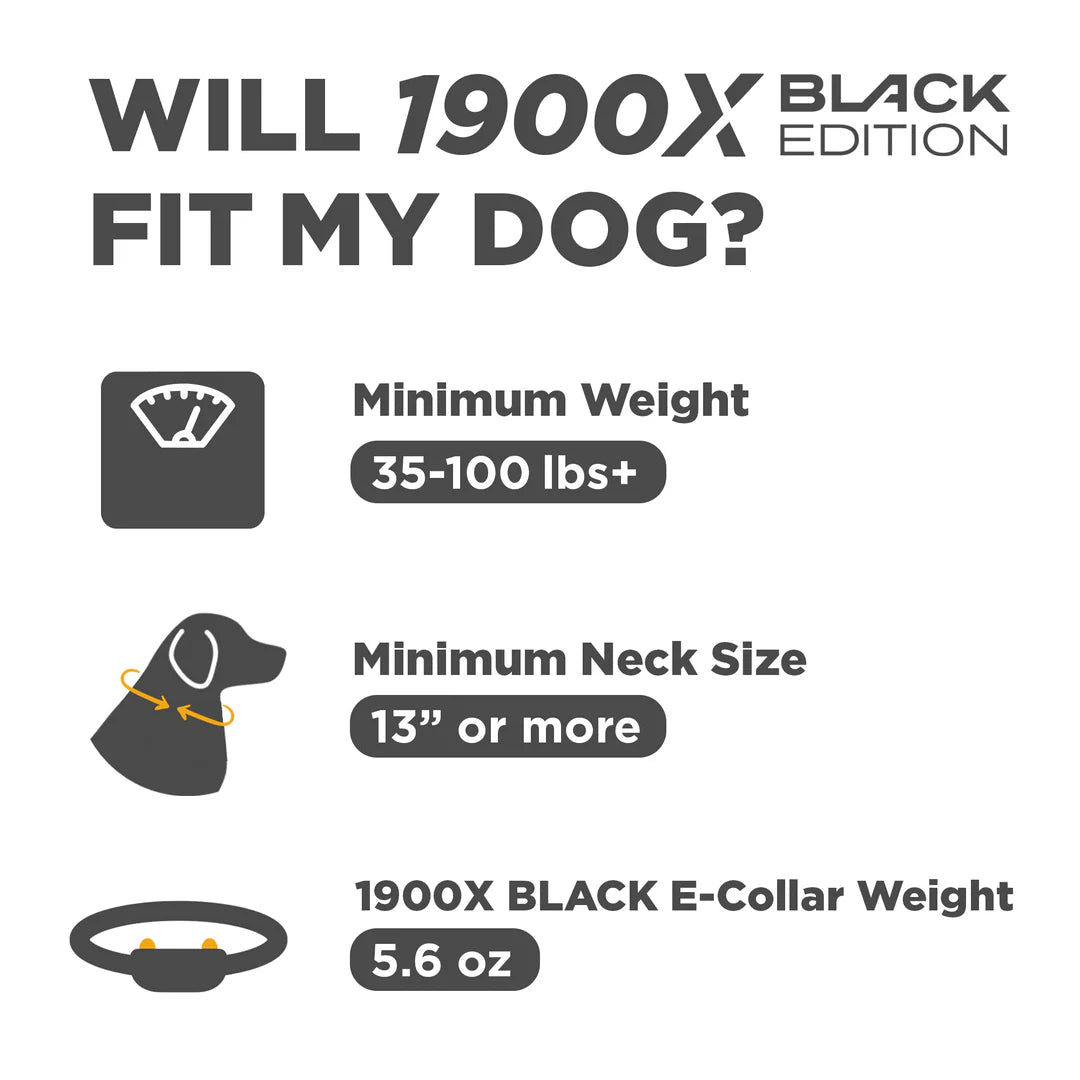 Dogtra-Dogtra 1900X Black Edition - 1 Mile - Remote Training E-Collar