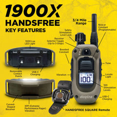 Dogtra-Dogtra 1900X Handsfree 1-Dog - 3/4 Mile - Remote Training E-Collar
