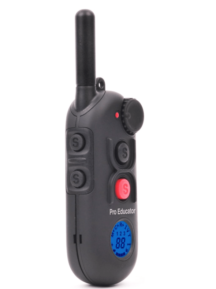 Bundle of 2 - Pro Educator PE-900 Remote Dog Training Collar Black by E-Collar Technologies with PetsTEK Clicker-zoom-