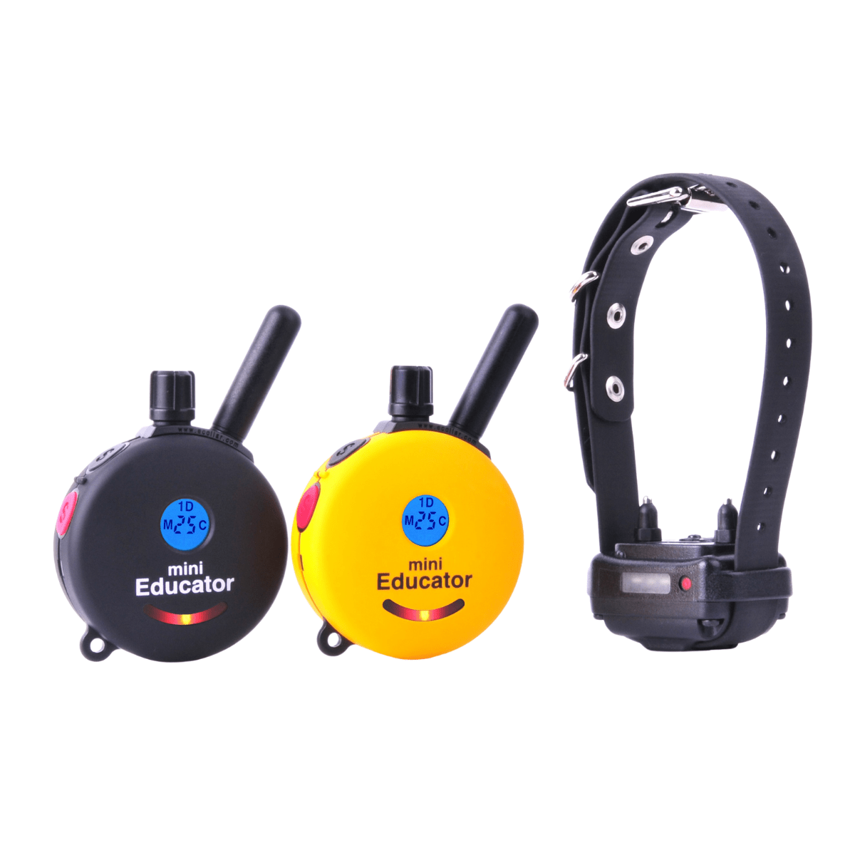 E-Collar Technologies-Mini Educator ET-300 2T Remote Dog Training Collar with 2 Transmitters by E-Collar Technologies - Yellow Remote