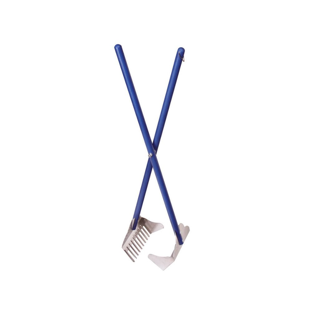 Four Paws-Four Paws - Sanitary Pooper Scooper Rake Scoop - Blue - Waste Management