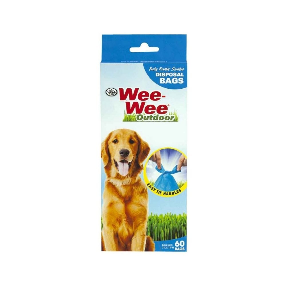 Four Paws-Four Paws - Wee-Wee Scented Dog Waste Bags - 60-Count, Blue - Waste Management