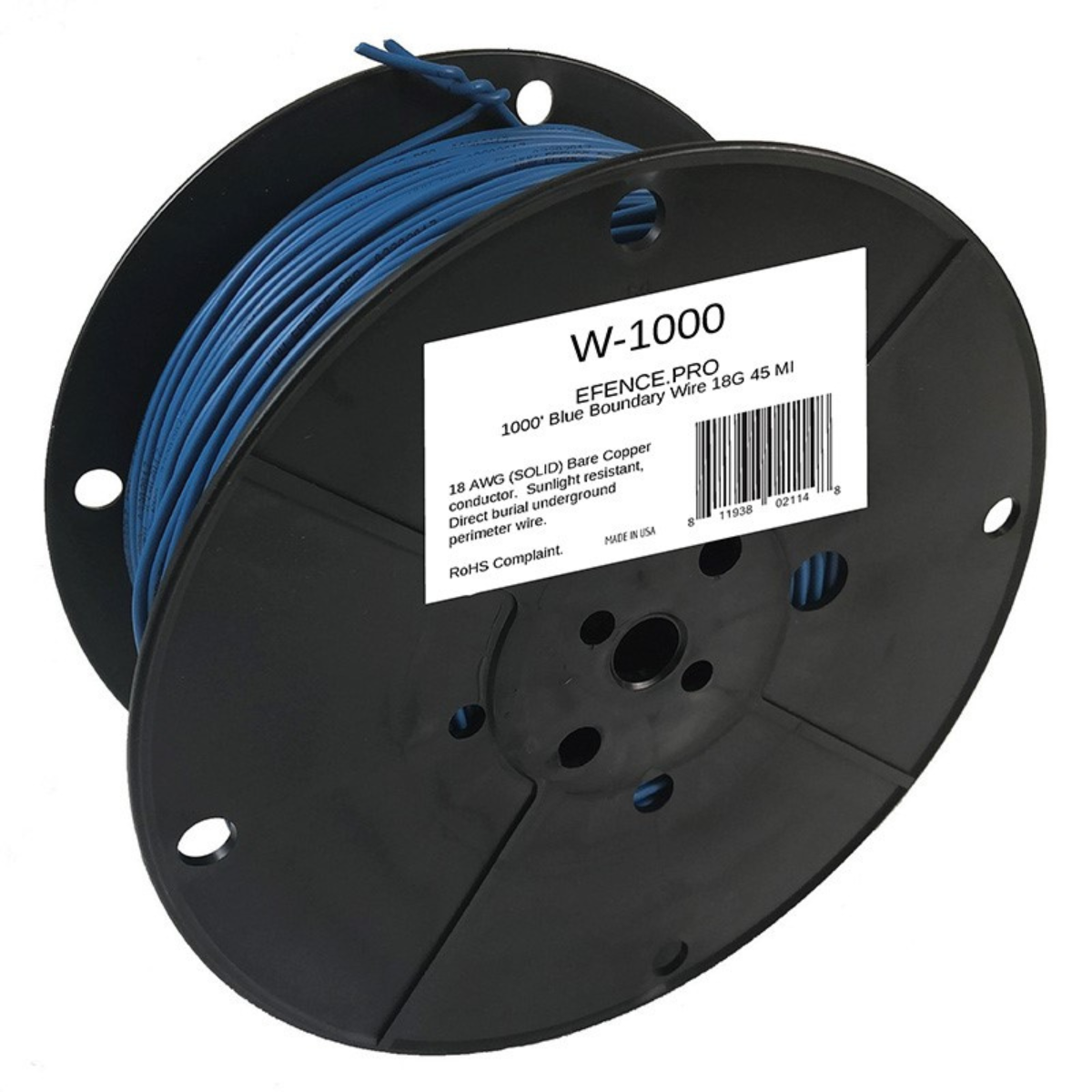 E-Collar Technologies 1000 Feet Wire Spool for E-Fence Blue Color