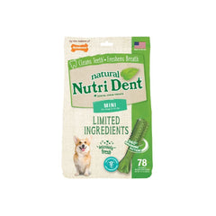 Nylabone-Nylabone - Nutri Dent Limited Ingredient Dental Chews Fresh Breath Mini - 78 count - Dog Treats