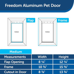 PetSafe-PetSafe - PPA00-10860 Freedom® Aluminum Pet Door - Medium - Pet Door
