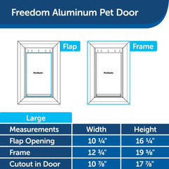 PetSafe-PetSafe - PPA00-10861 Freedom® Aluminum Pet Door - Large - Pet Door