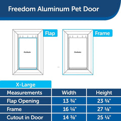 PetSafe-PetSafe - PPA00-10862 Freedom® Aluminum Pet Door - Extra Large - Pet Door