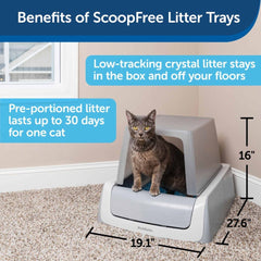 PetSafe-PetSafe - ScoopFree Ultra Second Generation Self-Cleaning Cat Litter Box - Gray - Litter Boxes