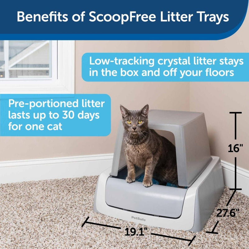 PetSafe - ScoopFree Ultra Second Generation Self-Cleaning Cat Litter Box - Gray - Litter Boxes-zoom-