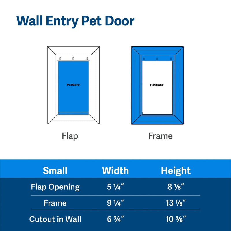 PetSafe - ZPA00-16201 Wall Entry Pet Door - Small-zoom-