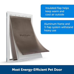 PetSafe-PetSafe - ZPA19-16855 Extreme Weather Aluminum Pet Door - Extra Large