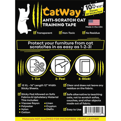 PetsTEK-CatWay - 10XL 16”x12” Anti Cat Scratch Furniture Protectors (10 Pack)