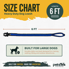 PetsTEK-PetsTEK Heavy Duty Dog Leash For Large Dogs