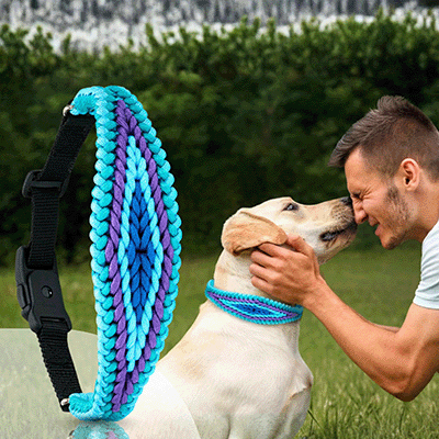 PetsTEK - Paracord Dog Collar Cover - Accessories and Parts-zoom-4