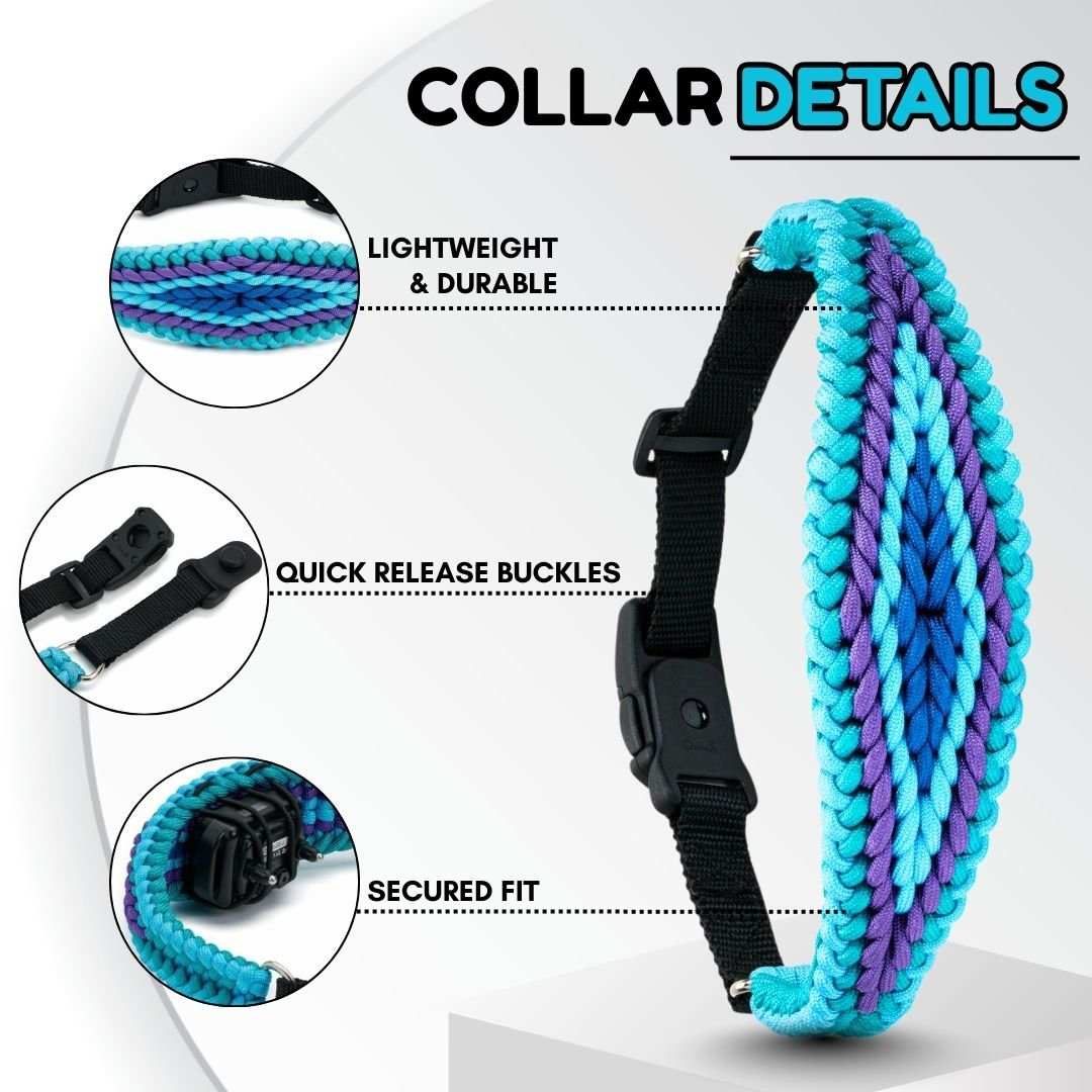 PetsTEK-PetsTEK - Paracord Dog Collar Cover - Accessories and Parts