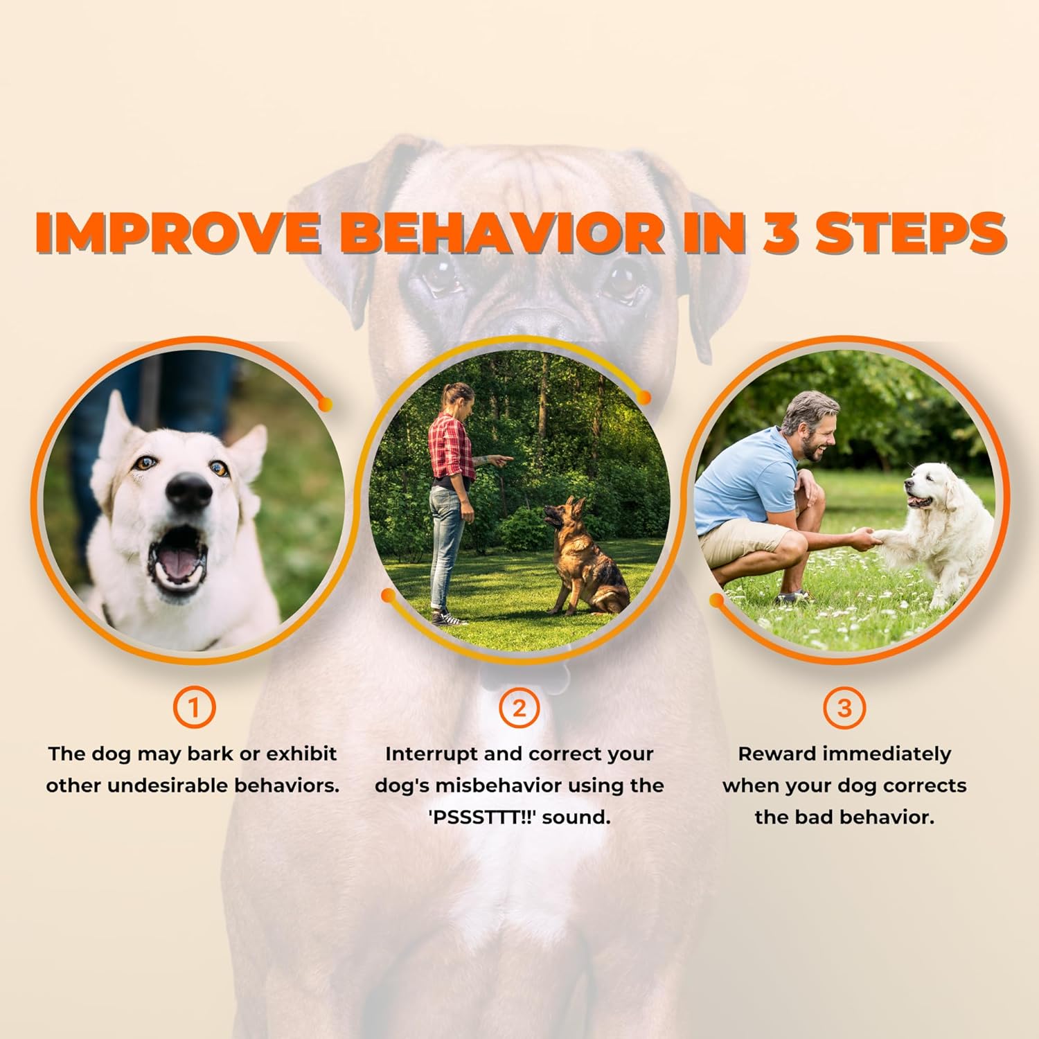 PetsTEK-PSSSTTT!! Max Size - Air Spray/Horn Behavior Training for Dogs 340ml