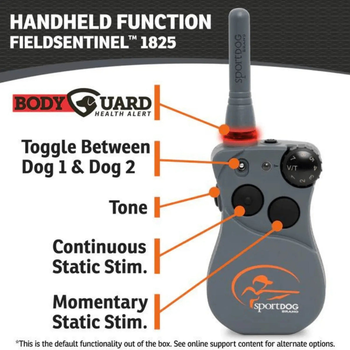 SportDOG-SportDog - FS-1825 - FieldSentinel 1825 - Remote Training Collar + Health Alert