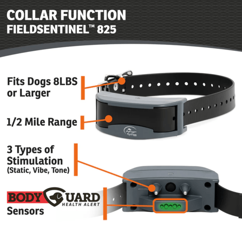 SportDog - FS-825 - FieldSentinel 825 - Remote Training Collar + Health Alert-zoom-