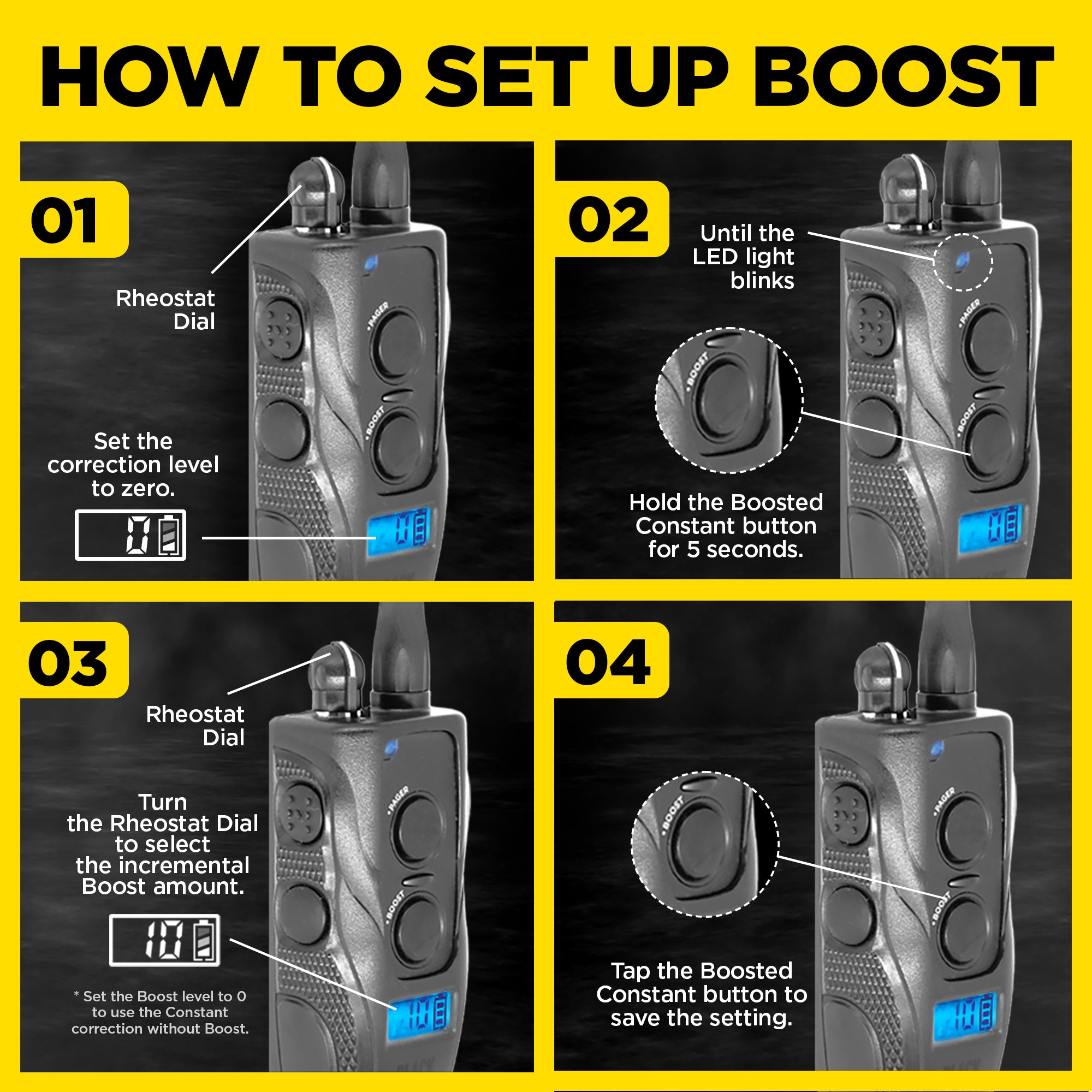 Boost Setup Guide for Dogtra 1900S Remote Training Collar Black Edition
