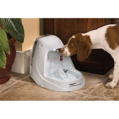 Dog Drinking from Drinkwell PWW00-13703 Platinum® Pet Fountain