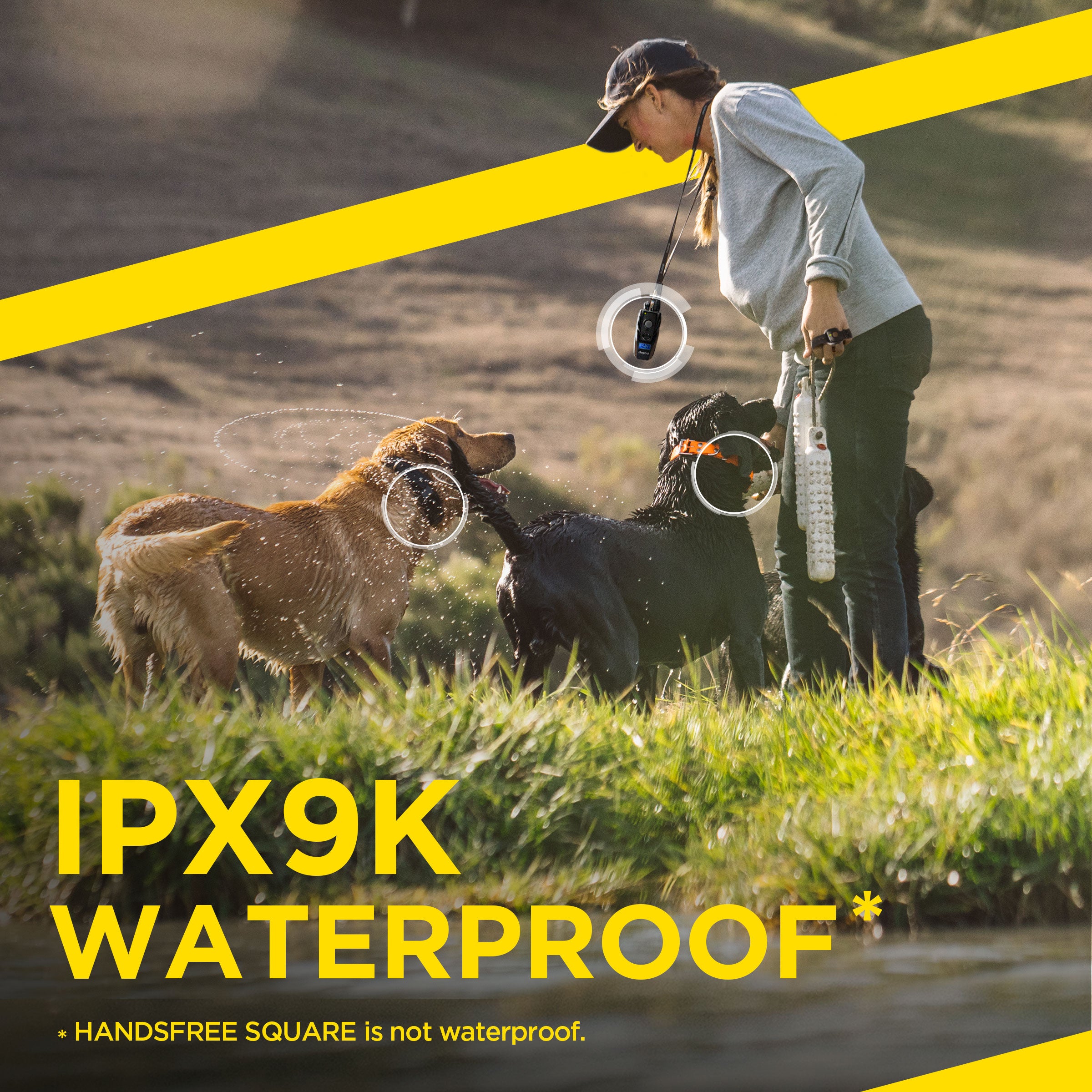 Dogtra 1900S Handsfree Plus Remote Training Collar IPX9K Waterproof Certified