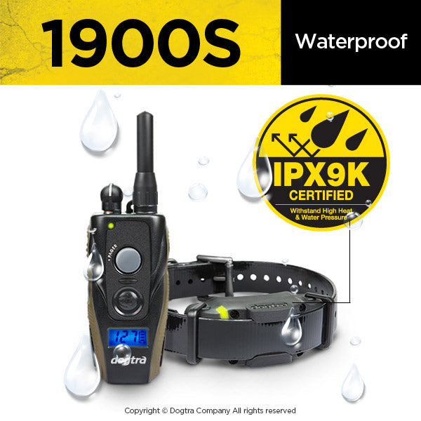 Dogtra 1900S Remote Training Collar Waterproof Set