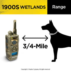 Dogtra 1900S Wetlands Remote Training Collar with 3/4 Mile Range