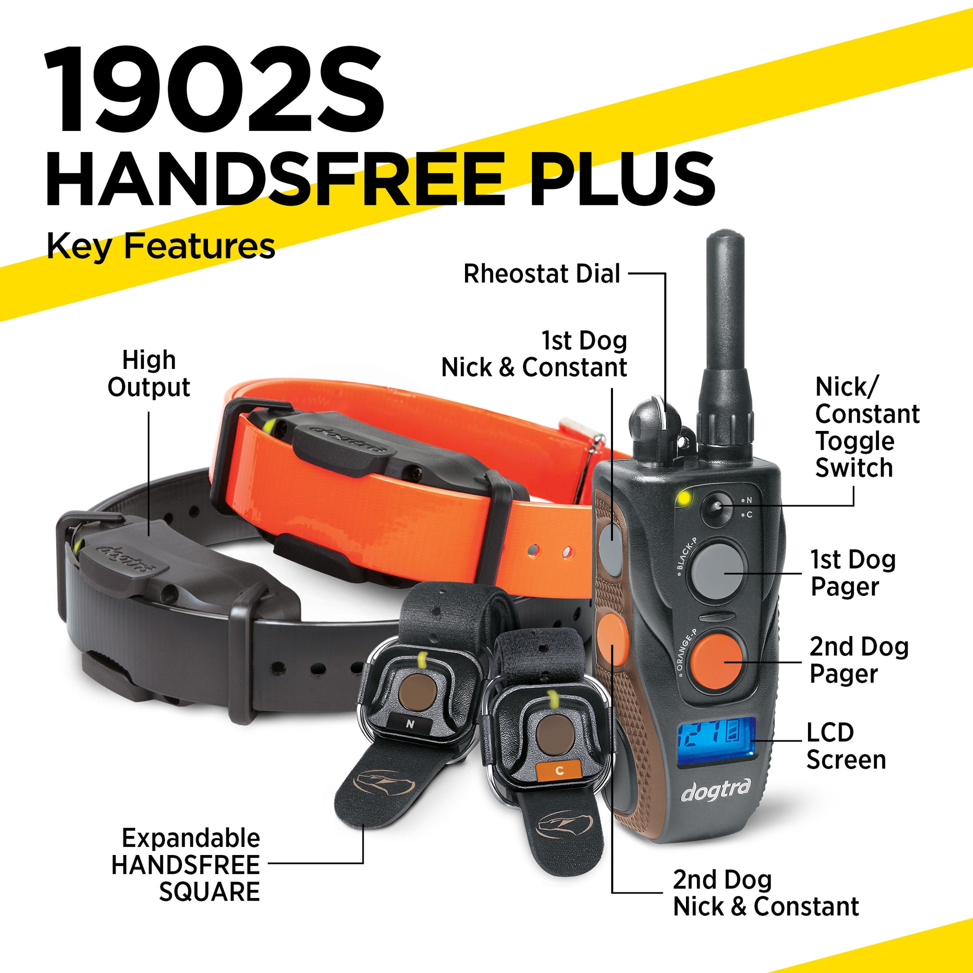 Dogtra 1902S Handsfree Plus Remote Training Collar Key Features