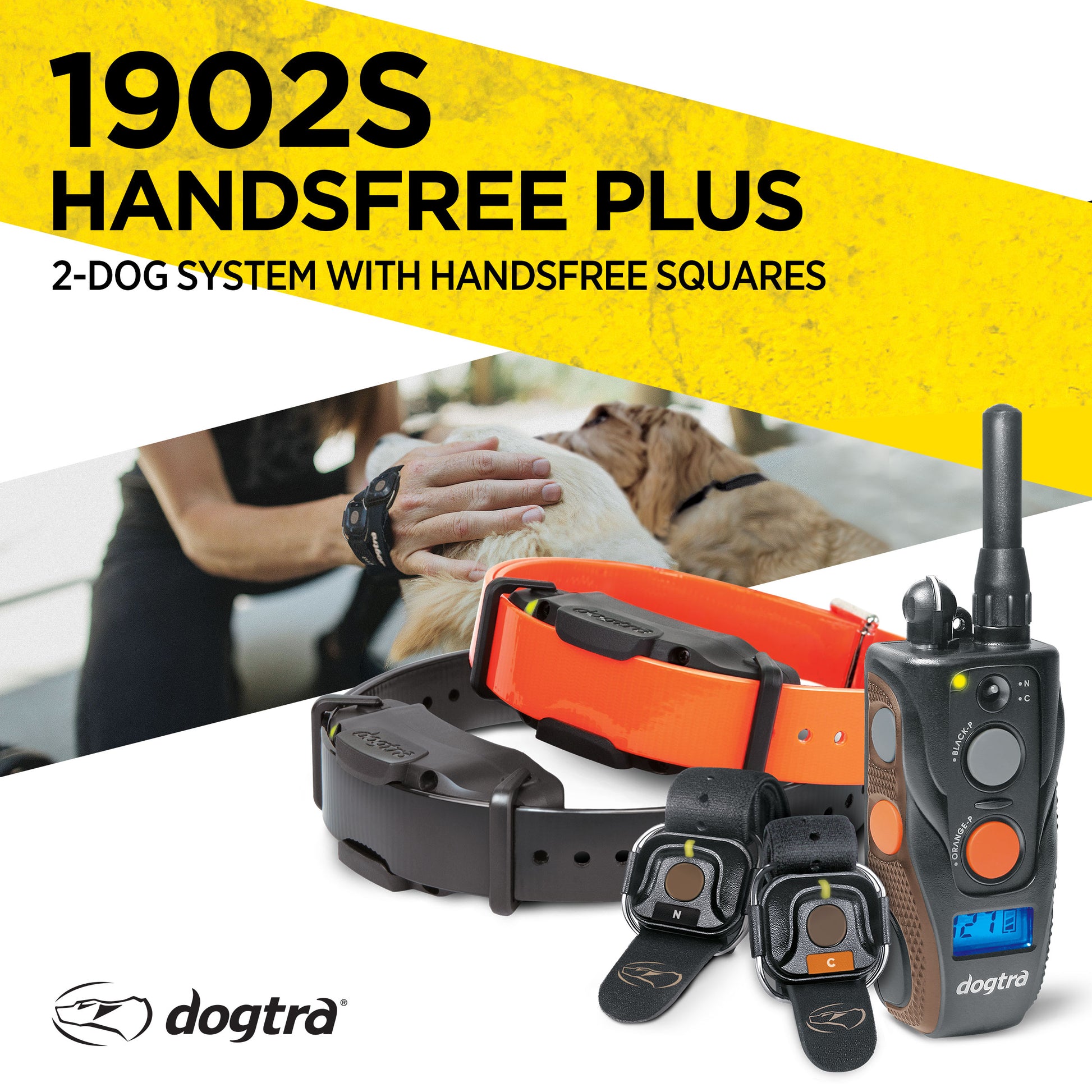 Dogtra 1902S Handsfree Plus Remote Training Collar 2-Dog System
