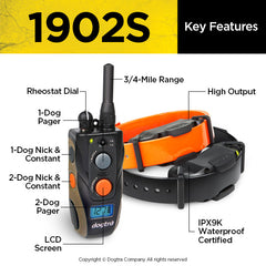 Dogtra 1902S Remote Training Collar Key Features