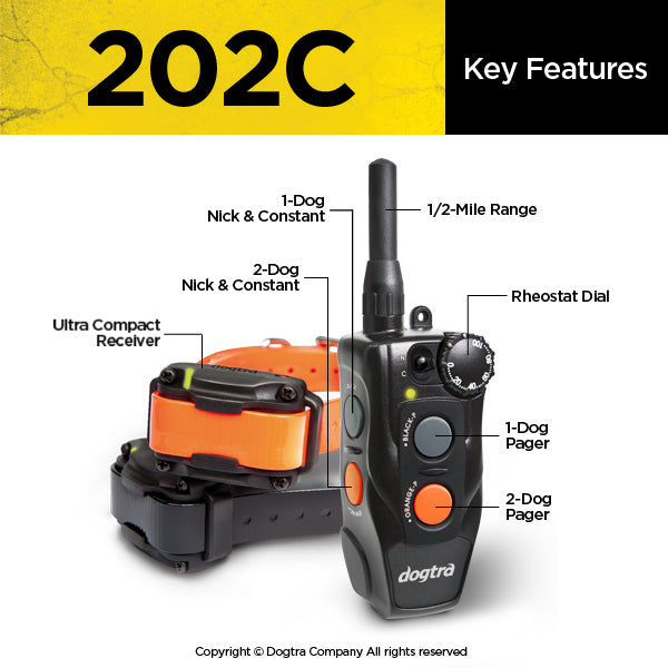 Dogtra 202C Remote Training Collar Key Features