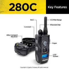 Dogtra 280C Remote Training Collar Key Features