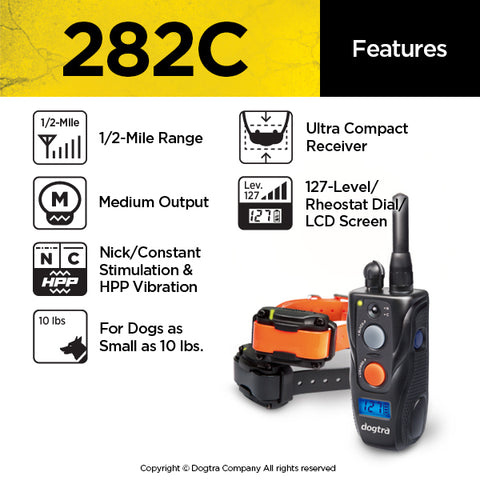 Dogtra 282C Remote Training Collar Summary of Features