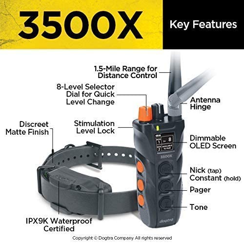 Dogtra - 3500X - 1.5 Miles - Remote Training Collar-zoom-