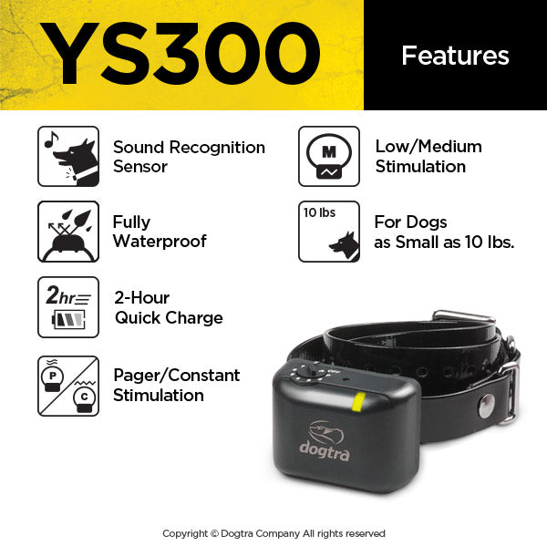 Dogtra YS300 No Bark Collar Features