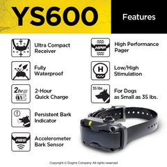 Dogtra YS600 No Bark Collar Features